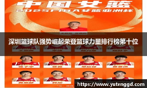 深圳篮球队强势崛起荣登篮球力量排行榜第十位